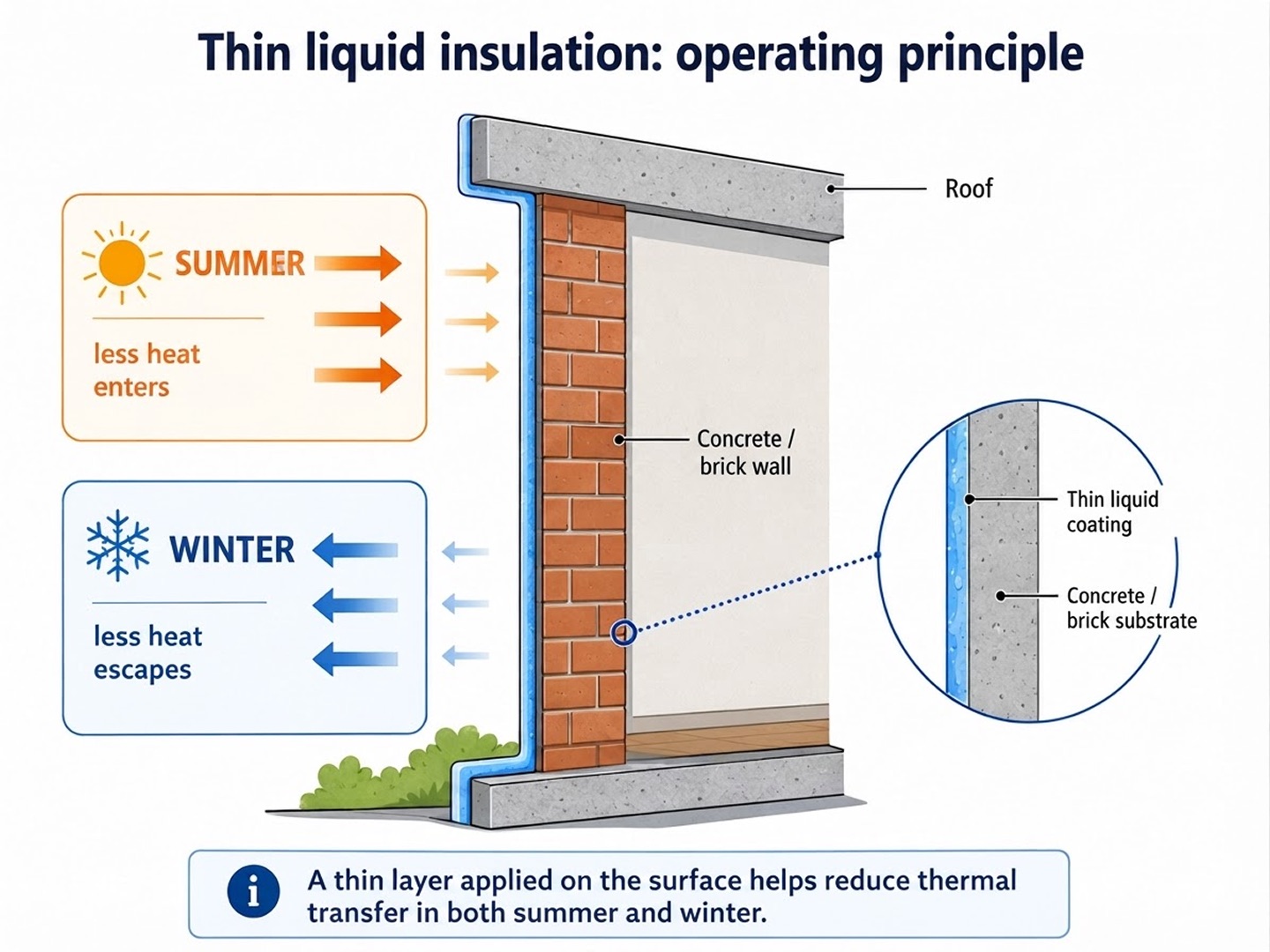 How a thin-film liquid insulation coating is applied directly to the substrate